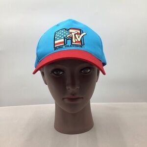 MTV Vibrant Blue and Red Hat
